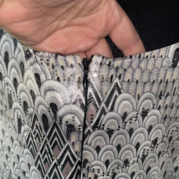 Dress Barn Sequined Top Draped Side Dress size 24 - Picture 8 of 11